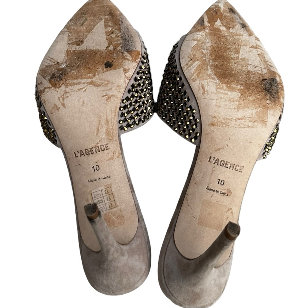 L’Agence Narcise Rhinestone Sandal in Macaroon 10 - Picture 4 of 12
